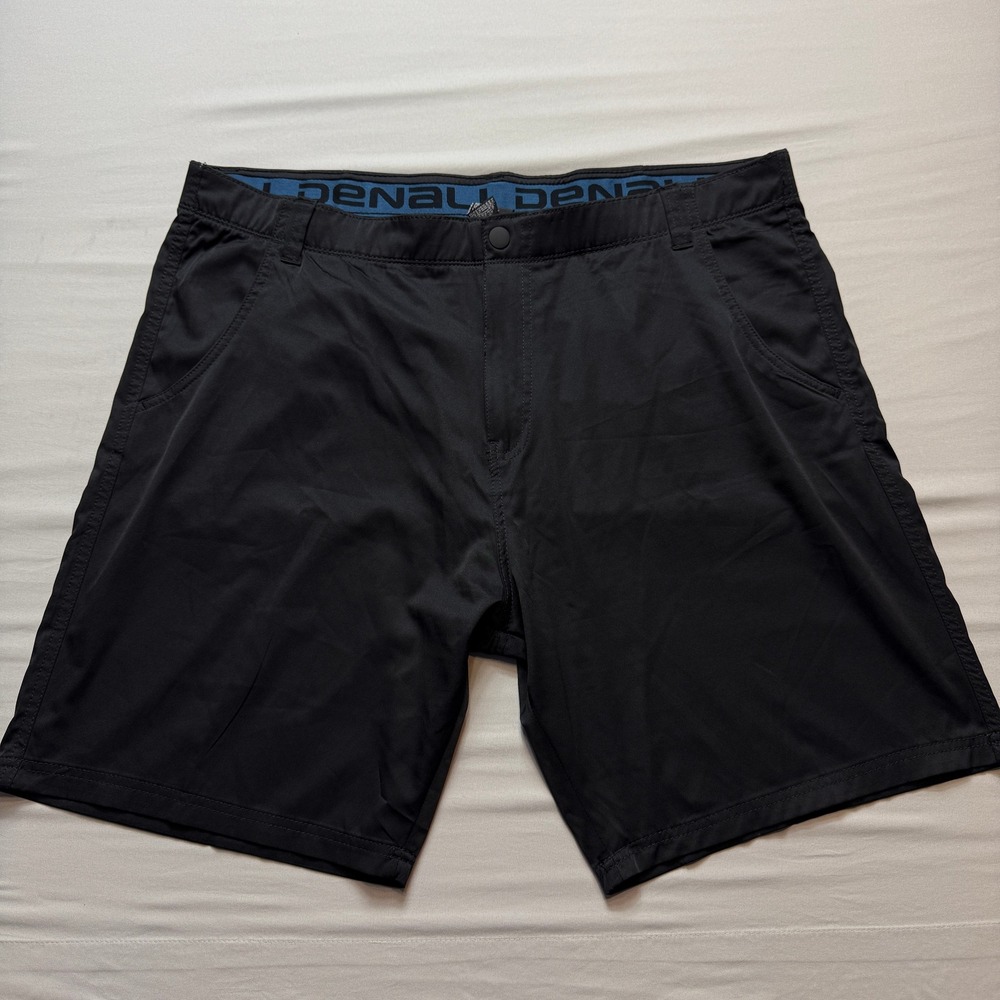 Denali Mens Black Performance Golf Shorts Size 40 Stretch Quick Dry Outdoor
